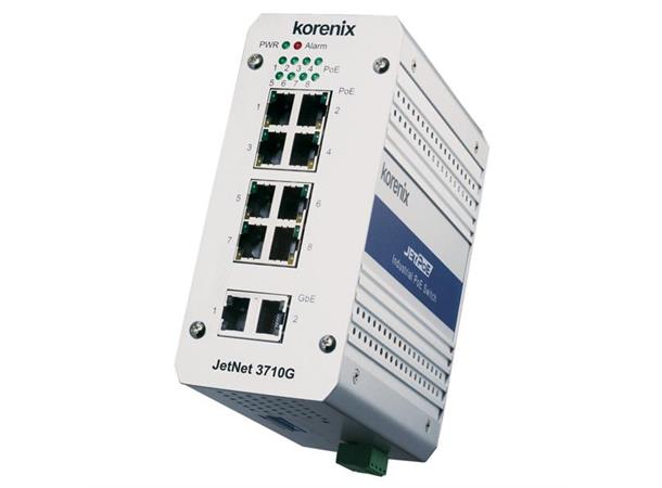Korenix JetNet 3710G Switch 8Tx 2GTx PoE